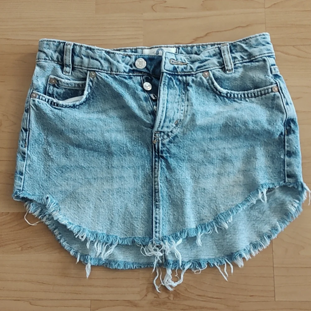 Free People We The Free Jean Skirt - Picture 1 of 4
